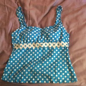 Polka dot swim suit top